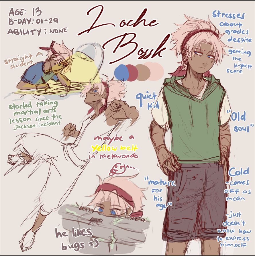 Reference Sheet: Loche lowkey the adult of the group