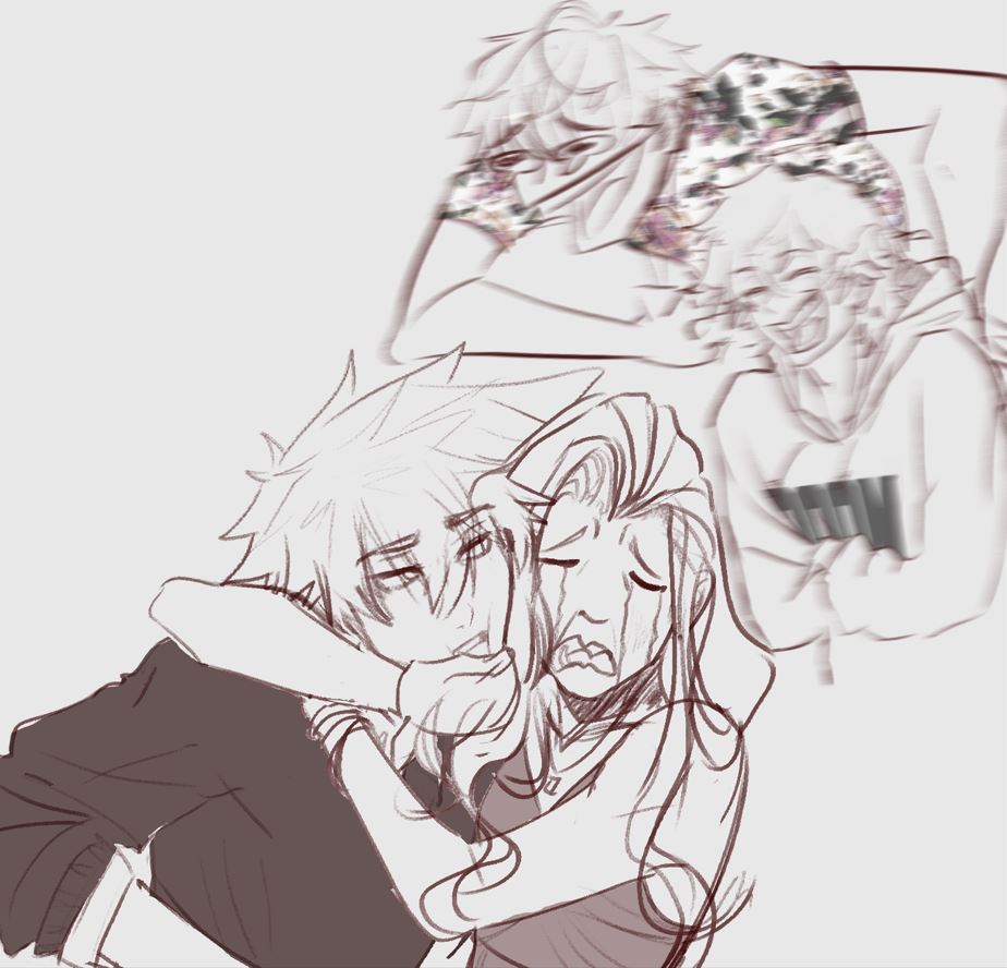 Dice and Gid making fun of Stark who is clearly unbothered, and Ever needlessly consoling