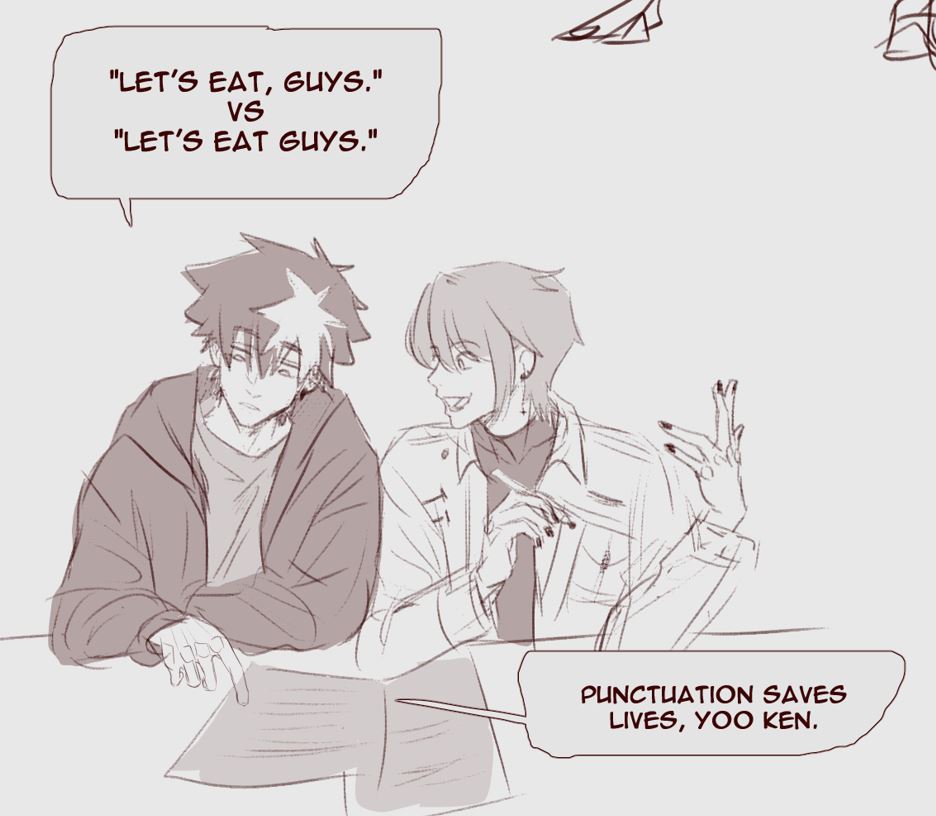 Stark helping Yoo Ken with his songs